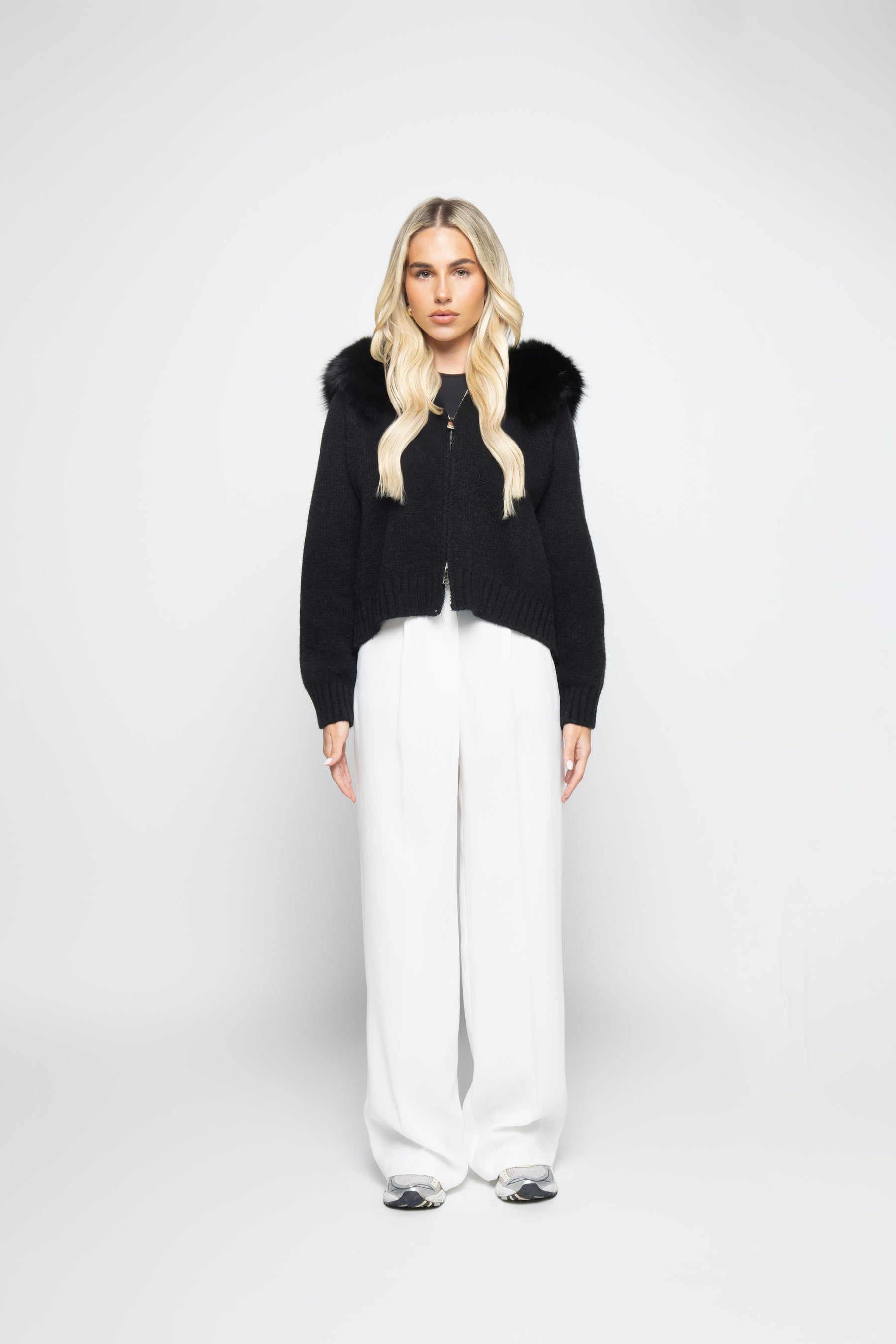 Velvet Cardigan - Preto