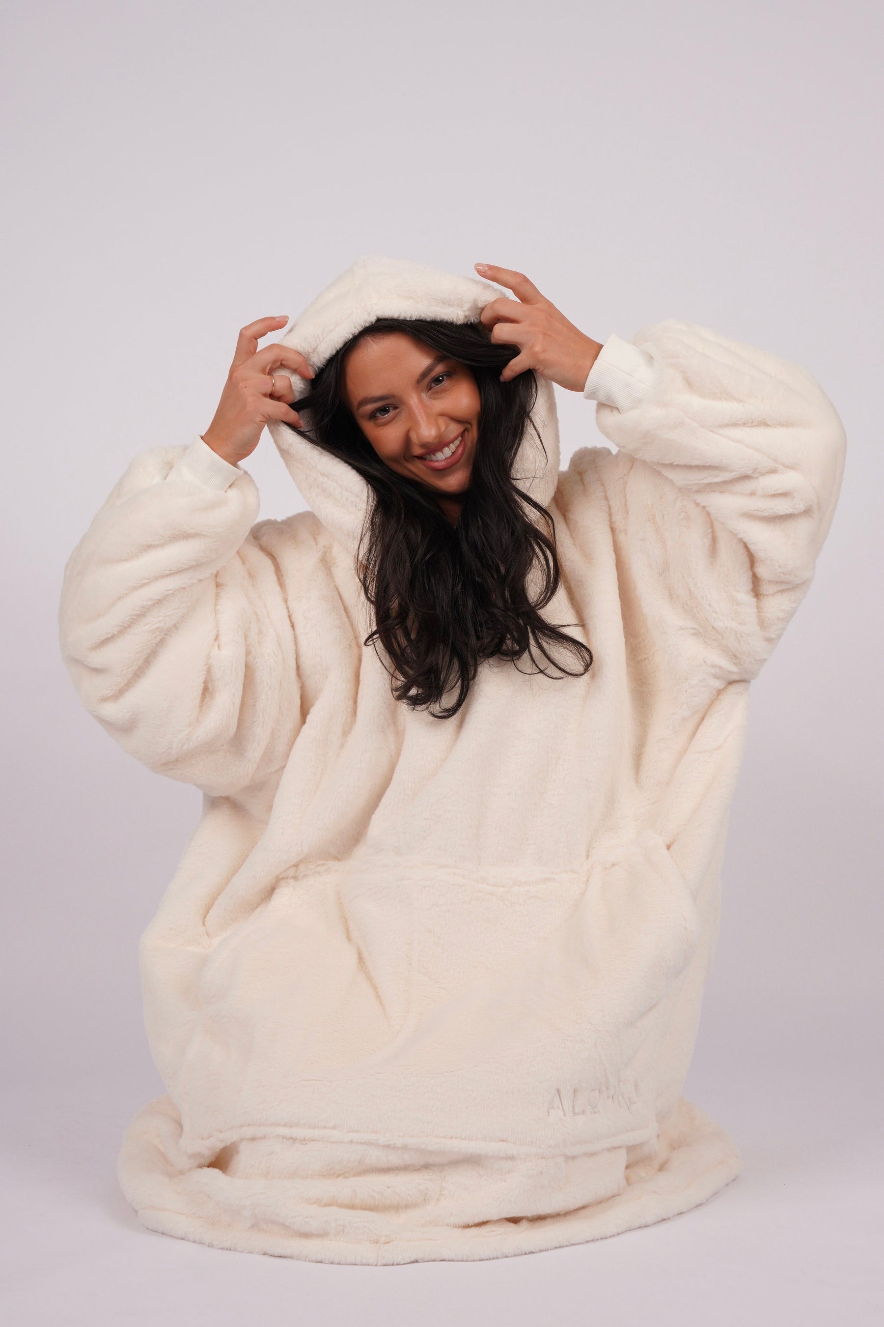 Moletom Oversized Com Capuz Marshmallow