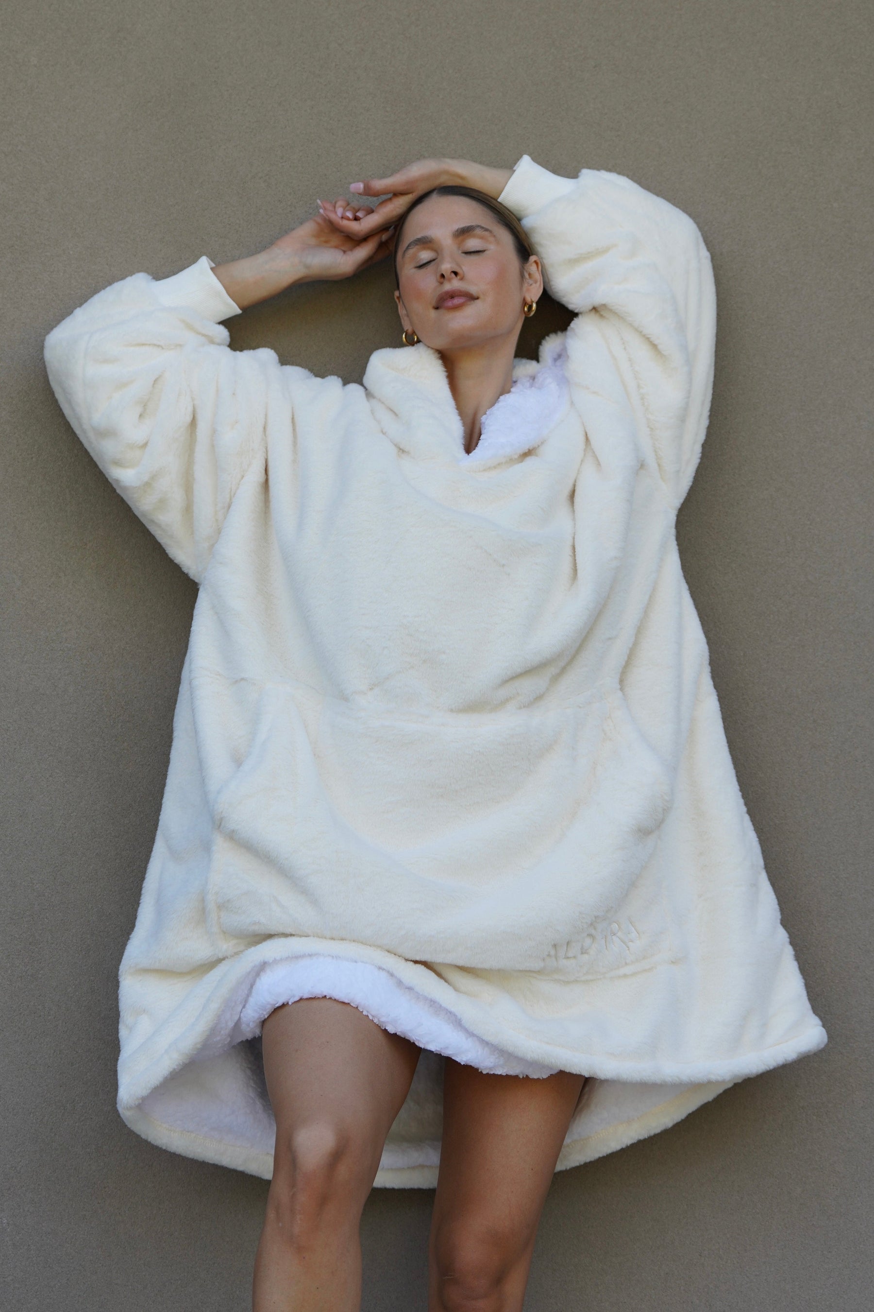Moletom Oversized Com Capuz Marshmallow
