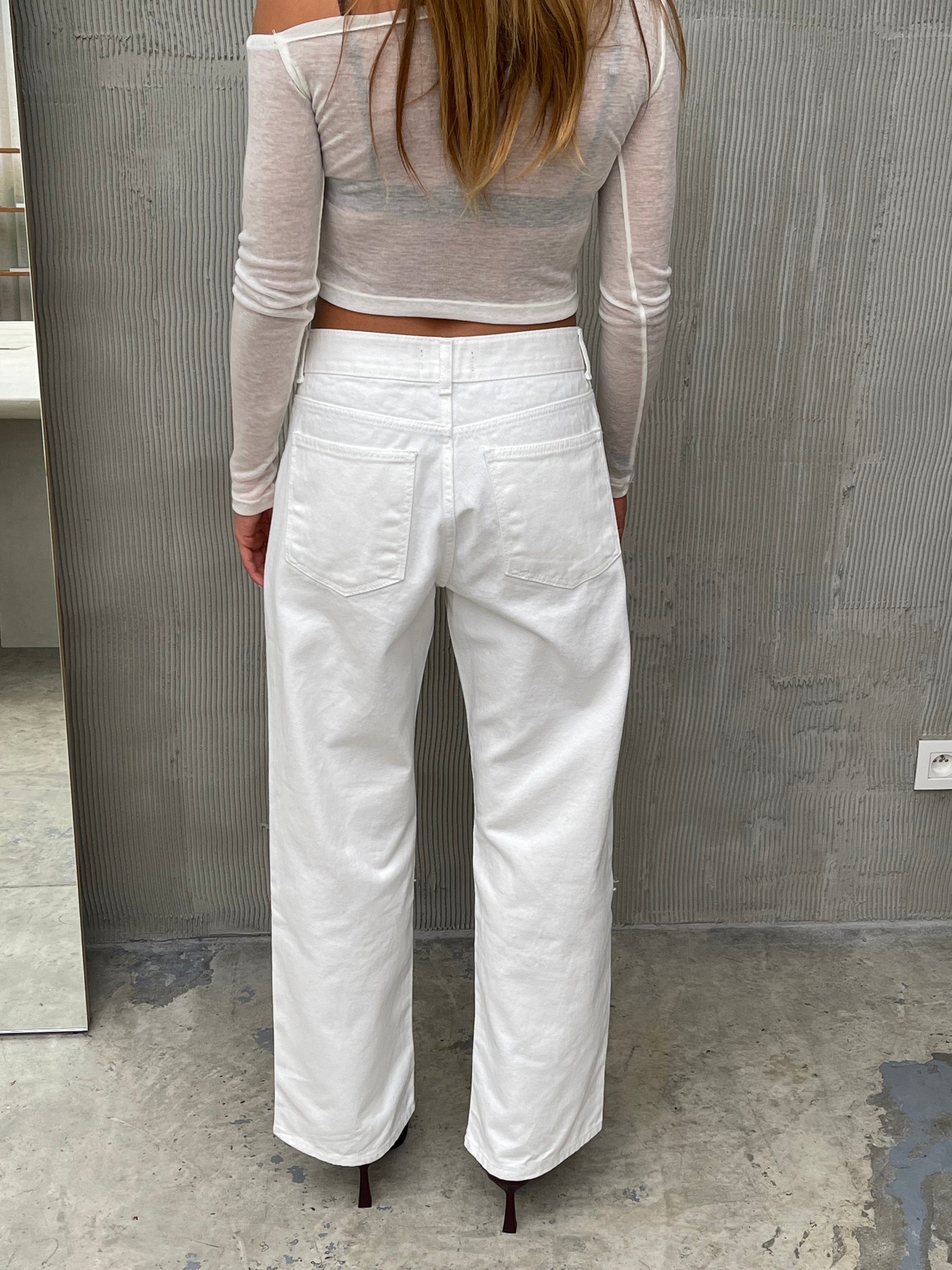 Bobbie Jeans White