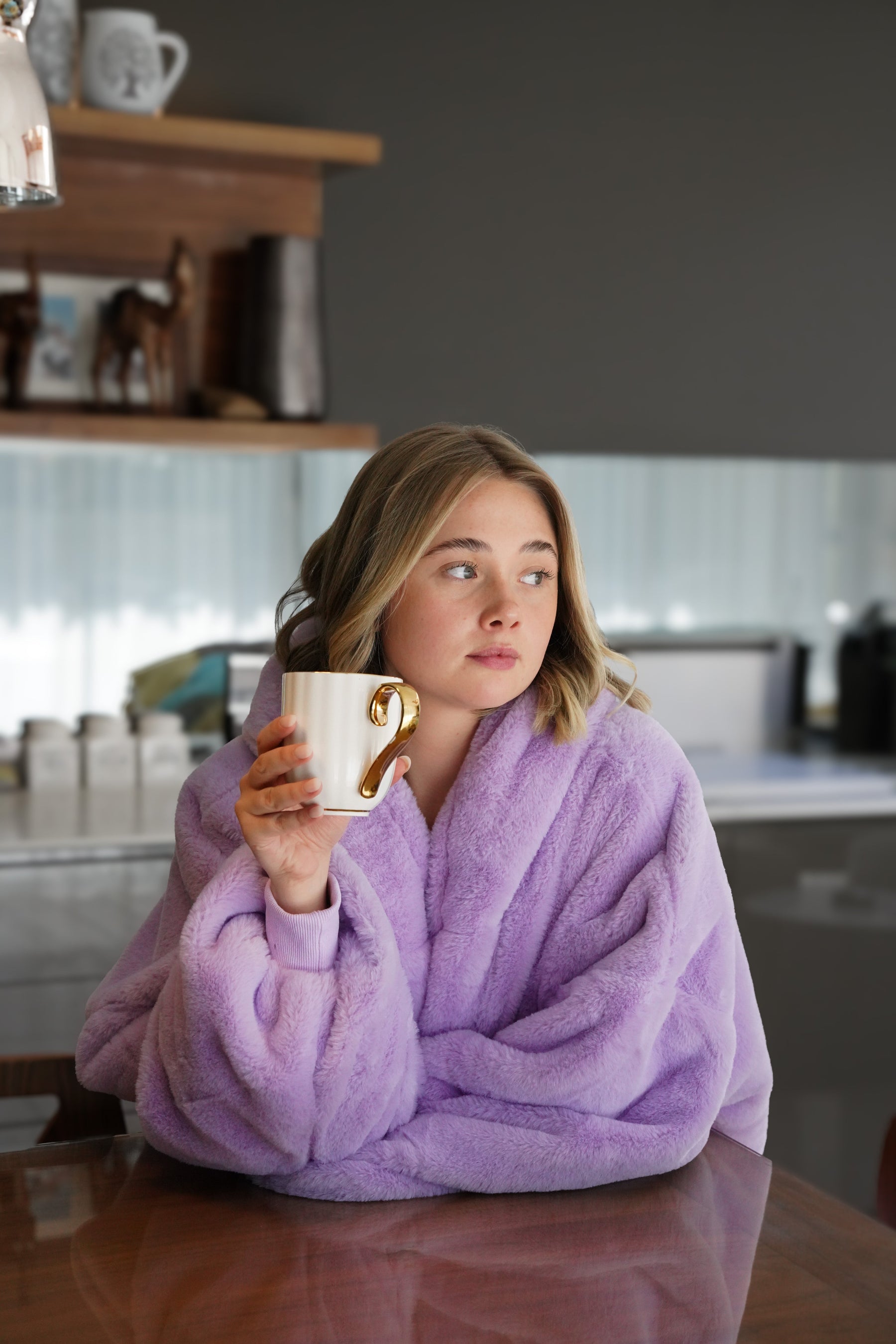 Moletom Oversized Com Capuz Long Smoothie