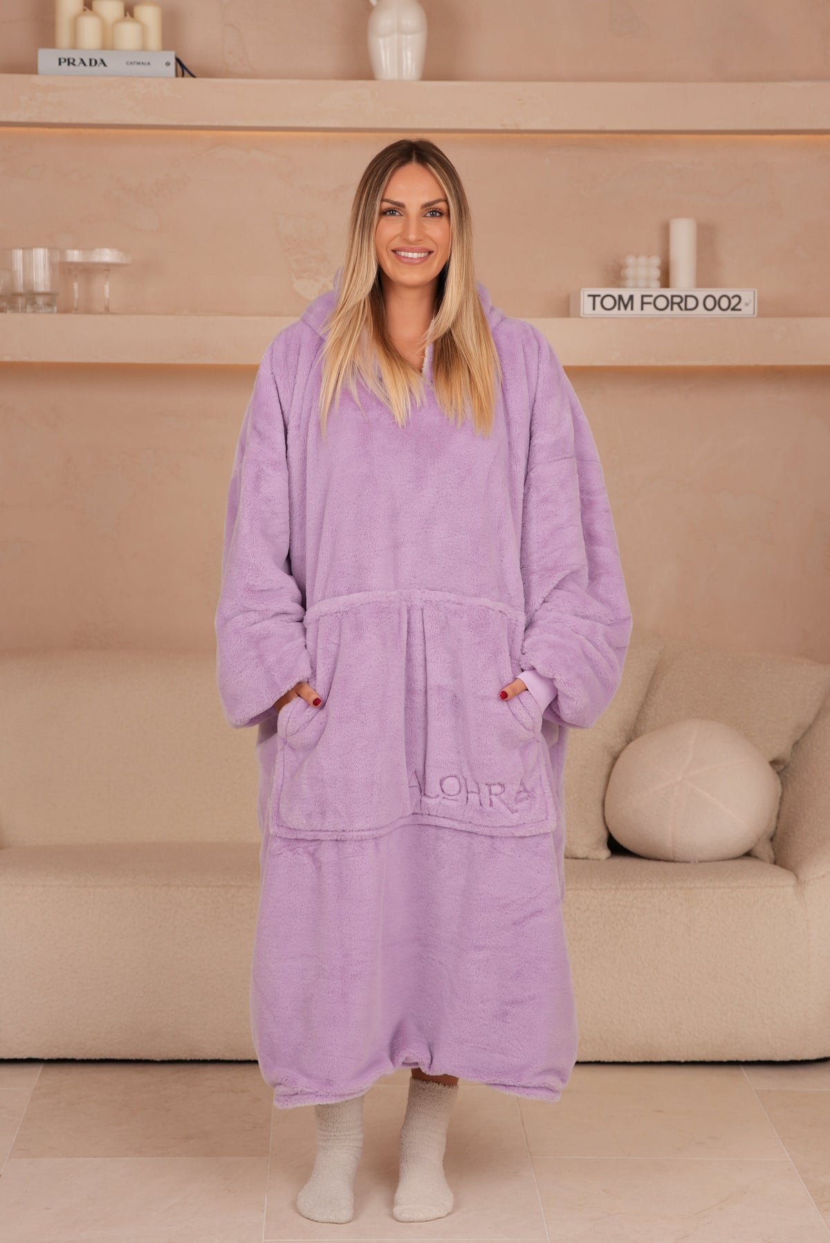 Moletom Oversized Com Capuz Long Smoothie