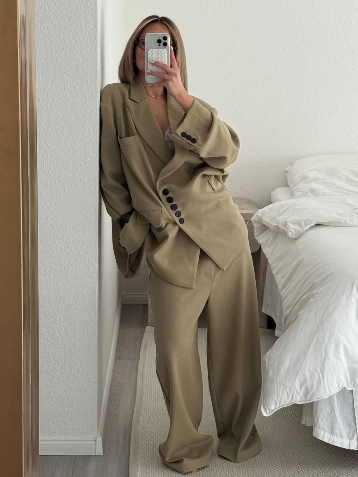 Calça Alfaiataria Clássica Camel