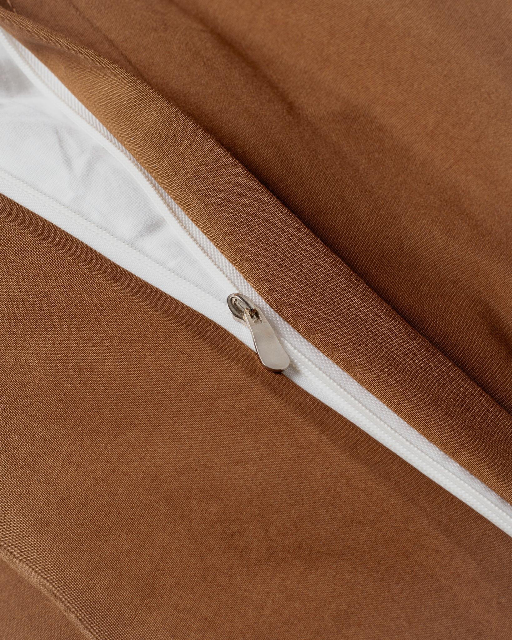 Jogo de Duvet Solid Washed - Marrom
