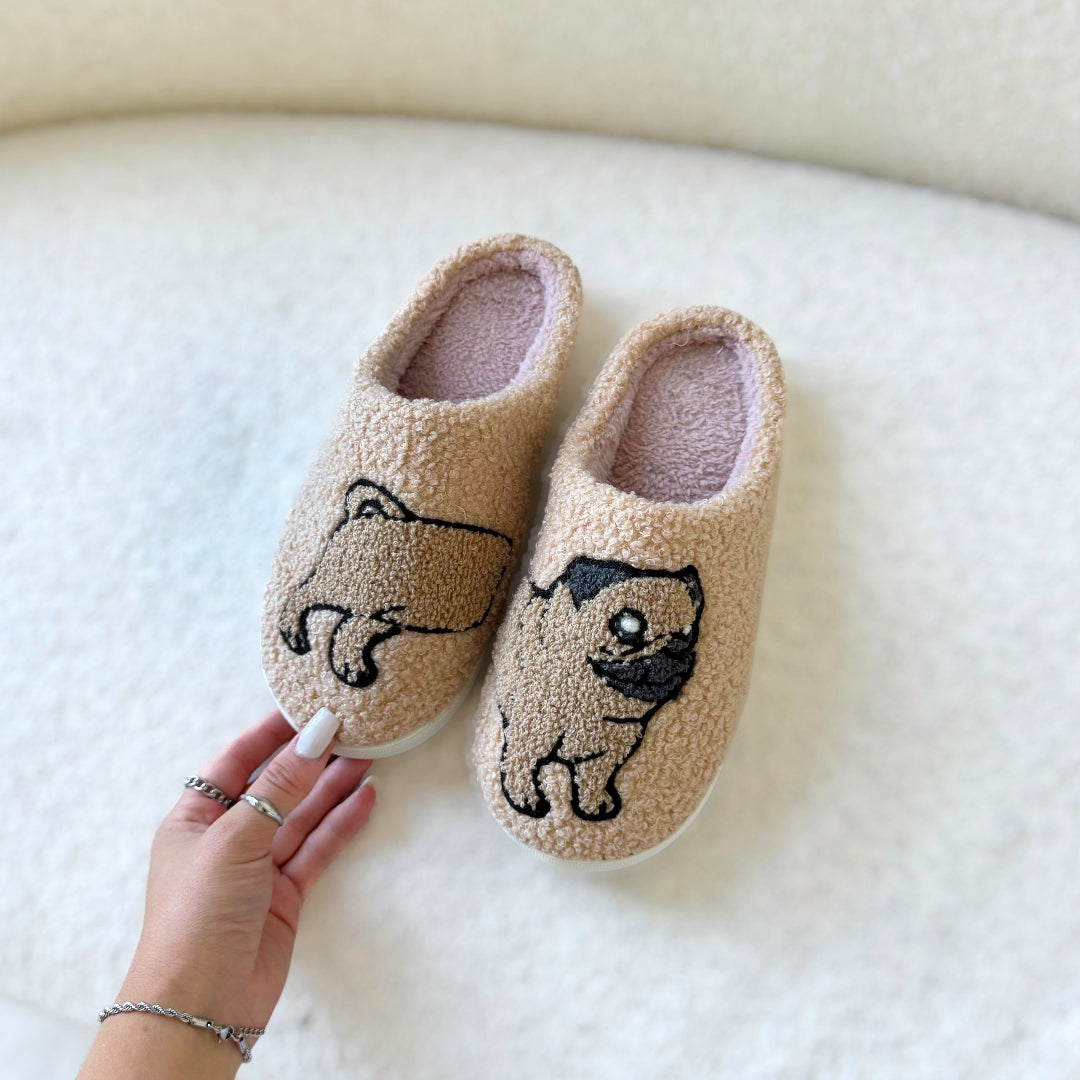 Pantufas Plush Pug Frenchie