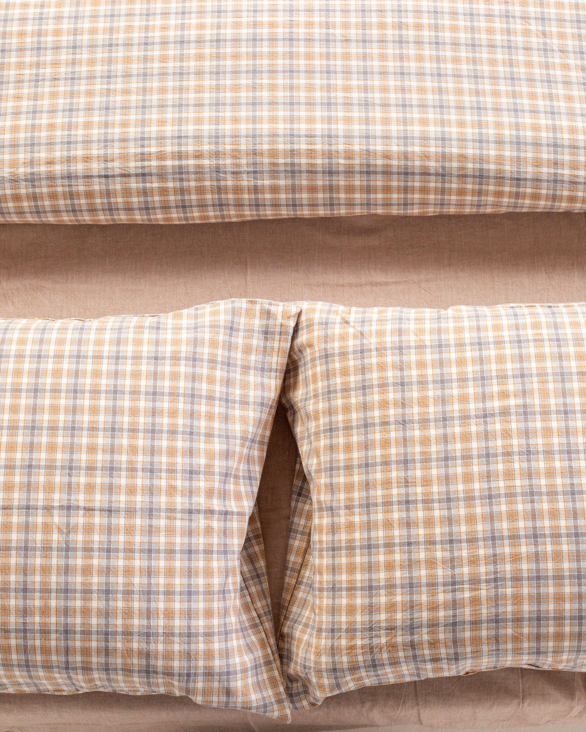 Jogo de Duvet Xadrez - Mocha