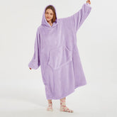 Moletom Oversized Com Capuz Roxo