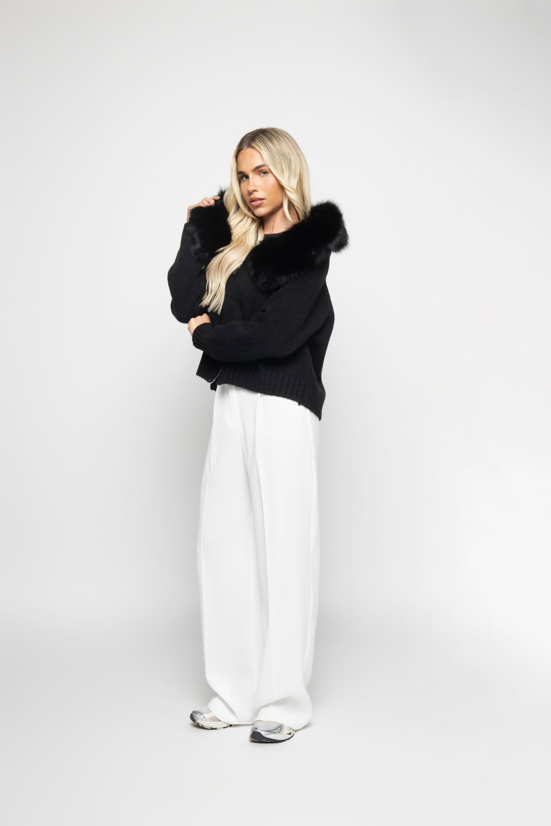 Velvet Cardigan - Preto