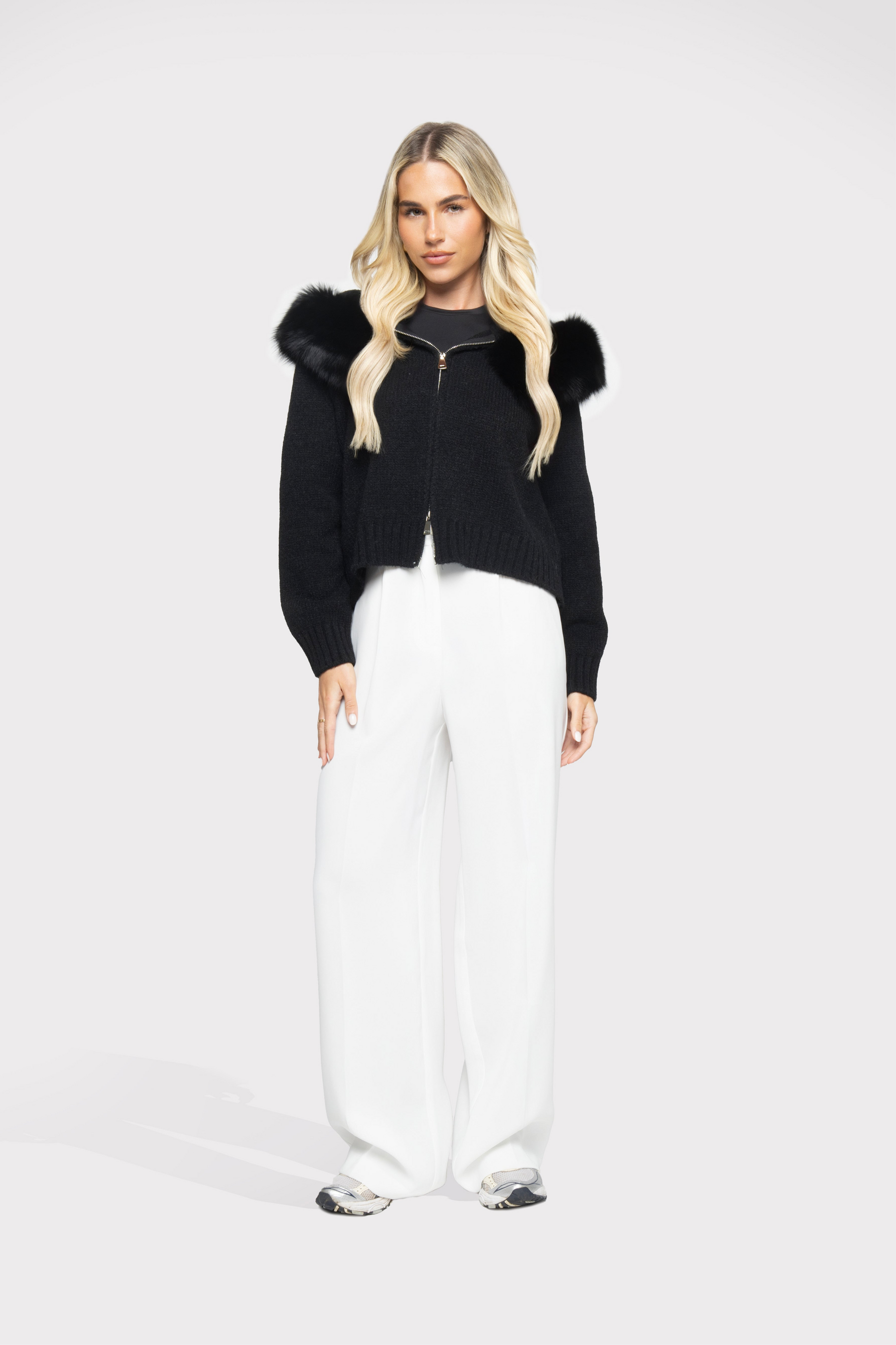 Velvet Cardigan - Preto