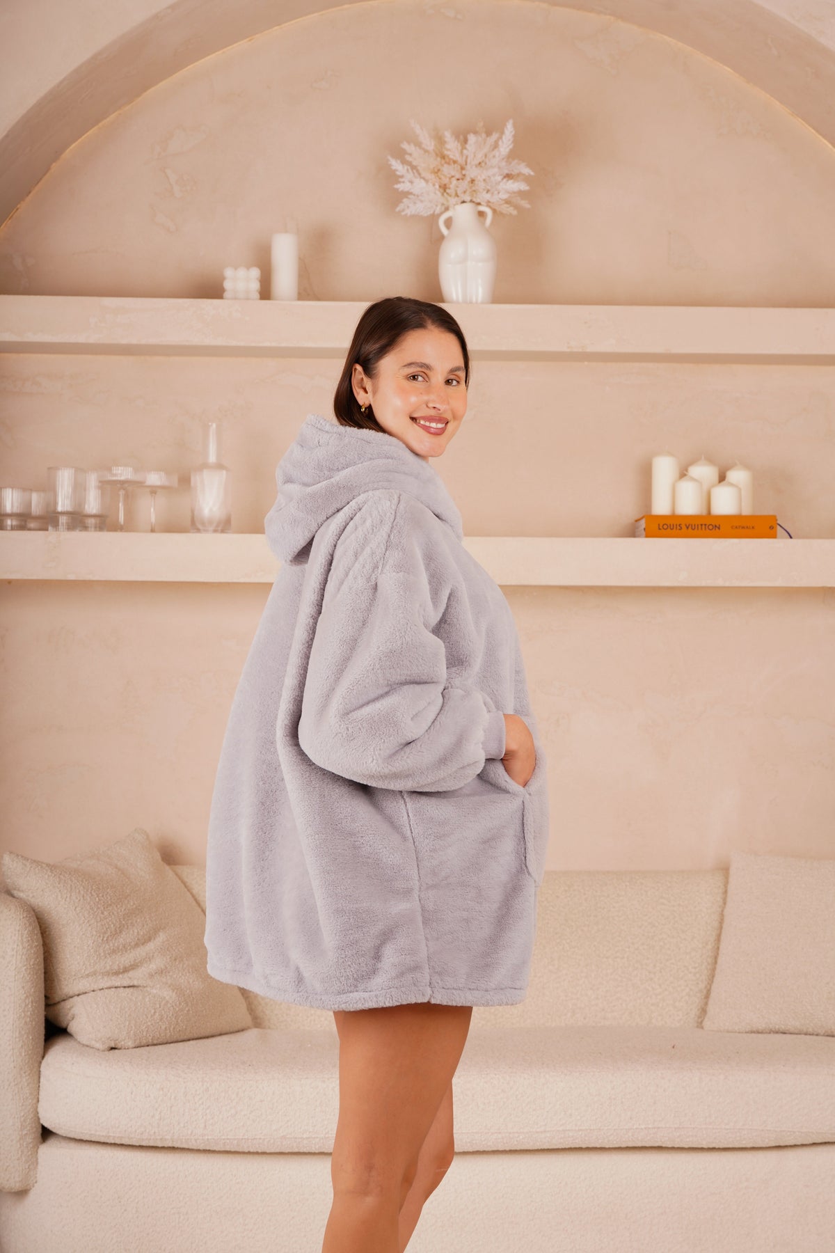 Moletom Oversized Com Capuz Mini Cloud