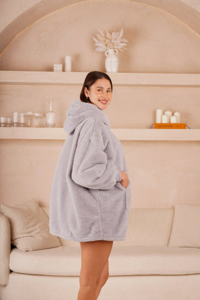 Moletom Oversized Com Capuz Mini Cloud