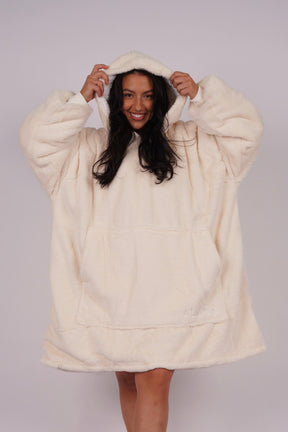 Moletom Oversized Com Capuz Marshmallow