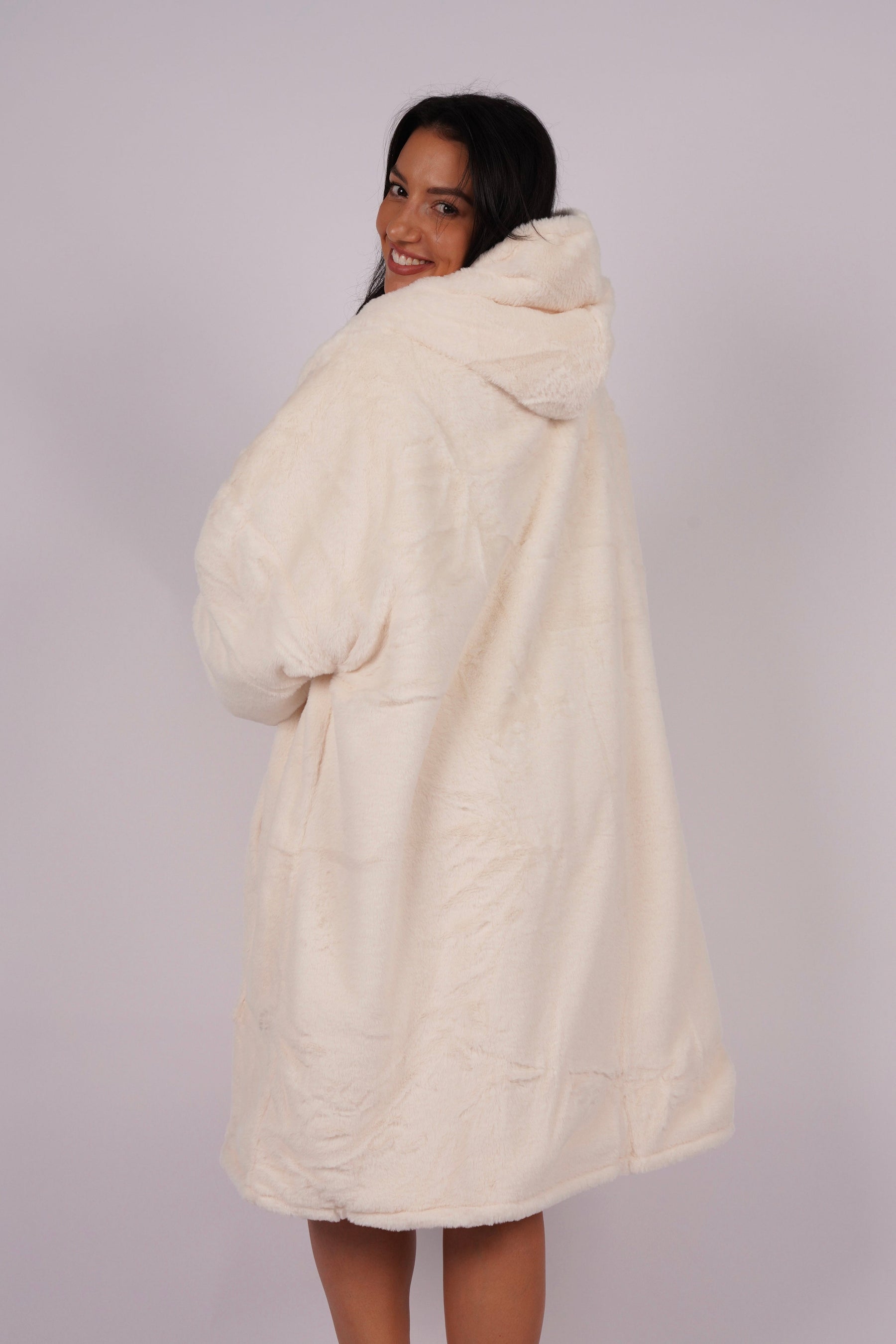 Moletom Oversized Com Capuz Marshmallow