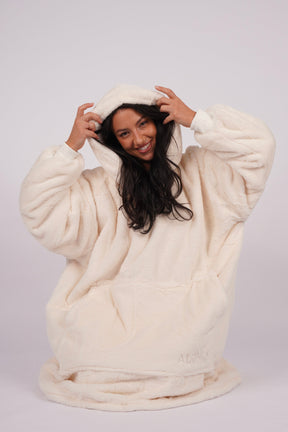 Moletom Oversized Com Capuz Marshmallow