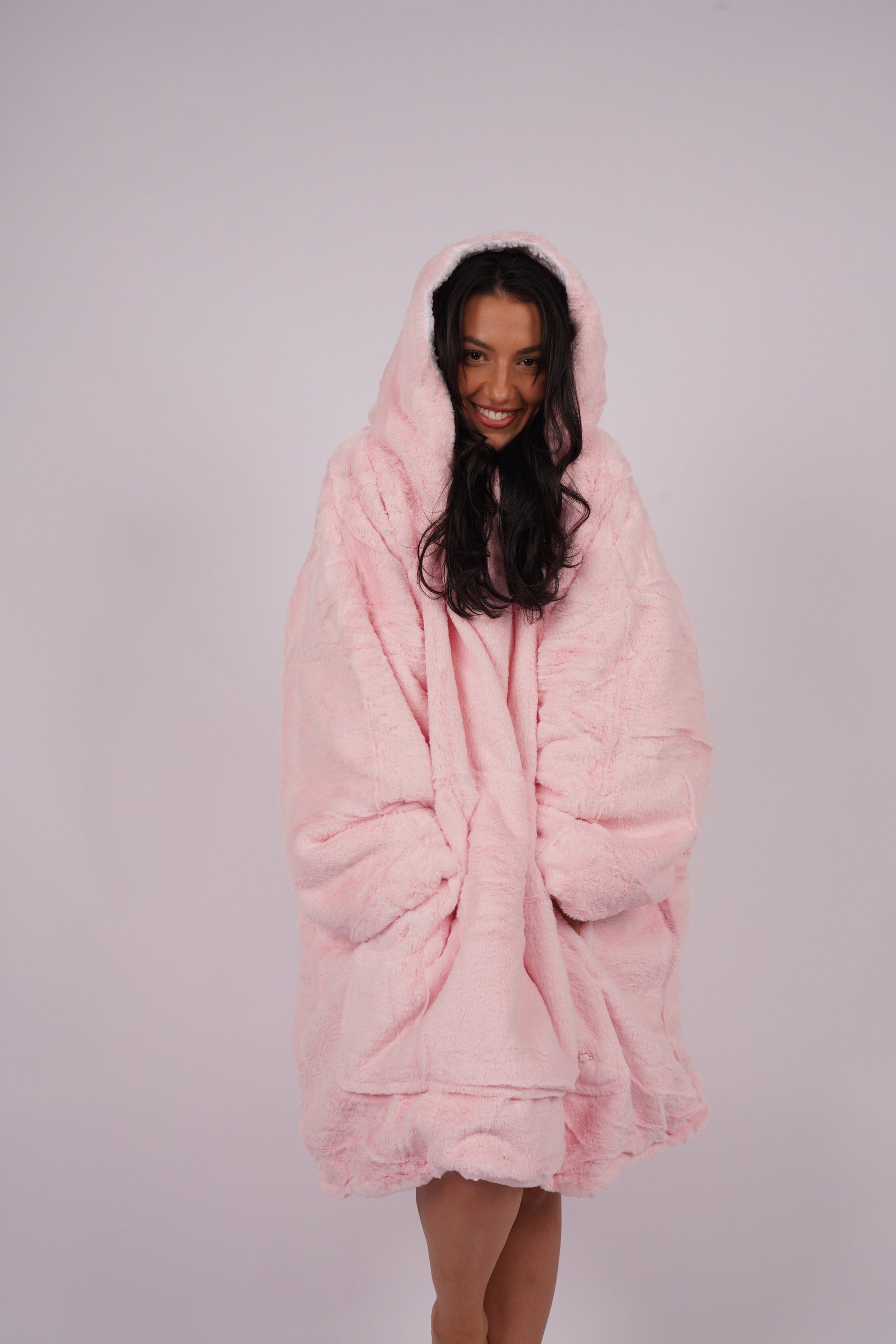 Moletom Oversized Com Capuz Blush