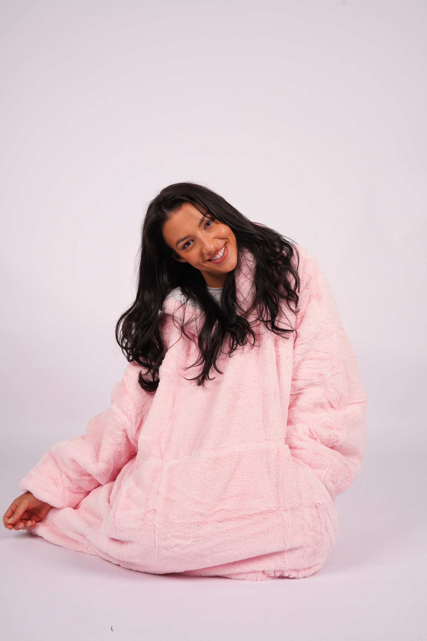 Moletom Oversized Com Capuz Blush