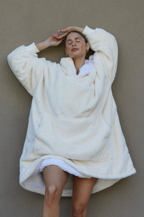 Moletom Oversized Com Capuz Marshmallow