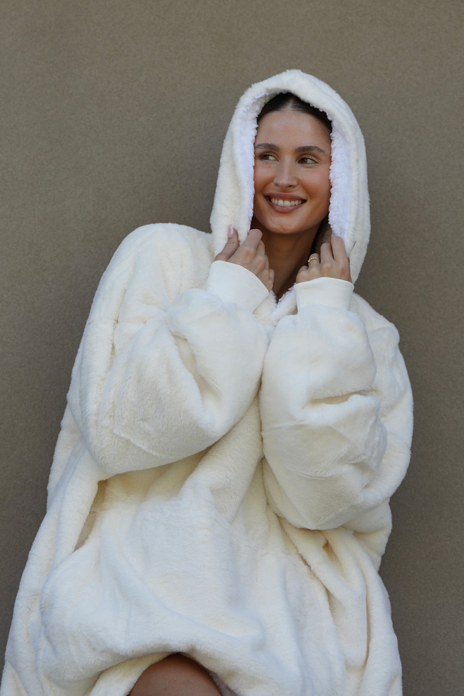 Moletom Oversized Com Capuz Marshmallow