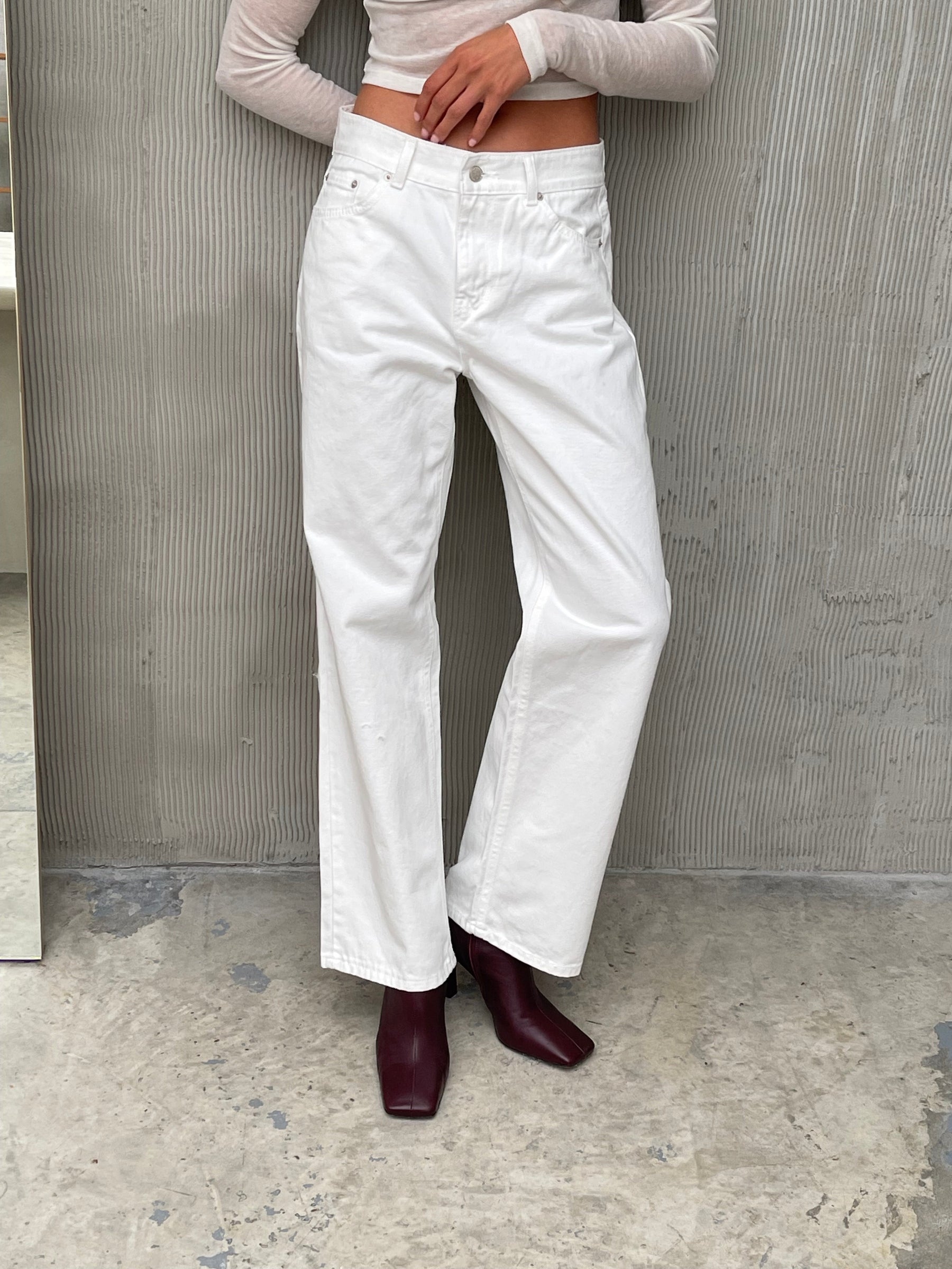Bobbie Jeans White