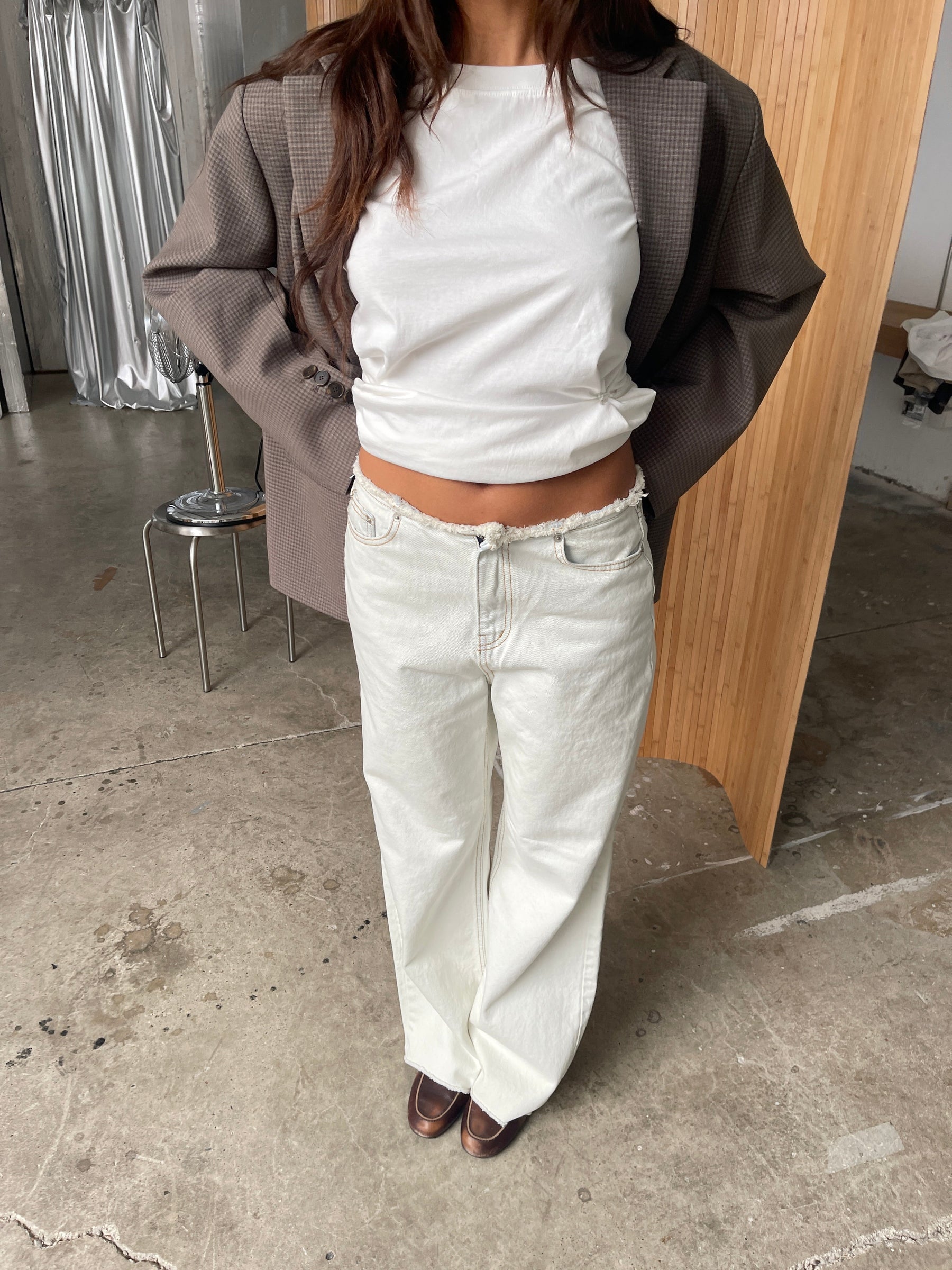 Jeans Cintura Baixa Lavagem Gelada