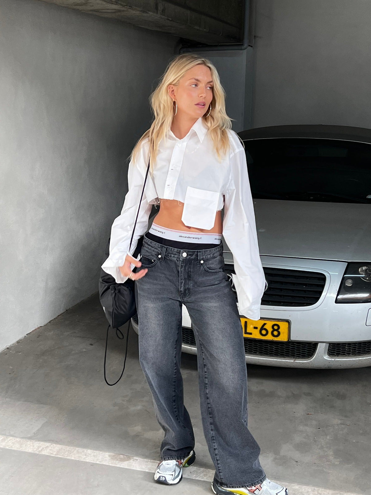 Calça Jeans Billie Dad Preta