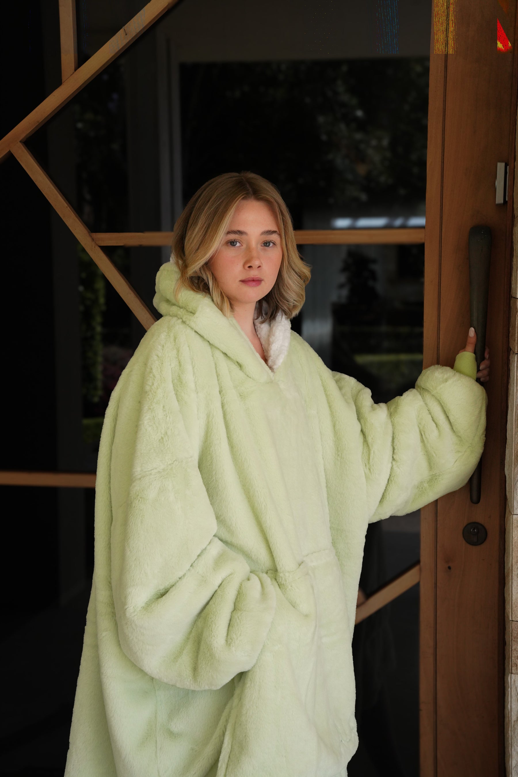 Moletom Oversized Com Capuz Kiwi