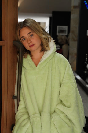 Moletom Oversized Com Capuz Long Kiwi