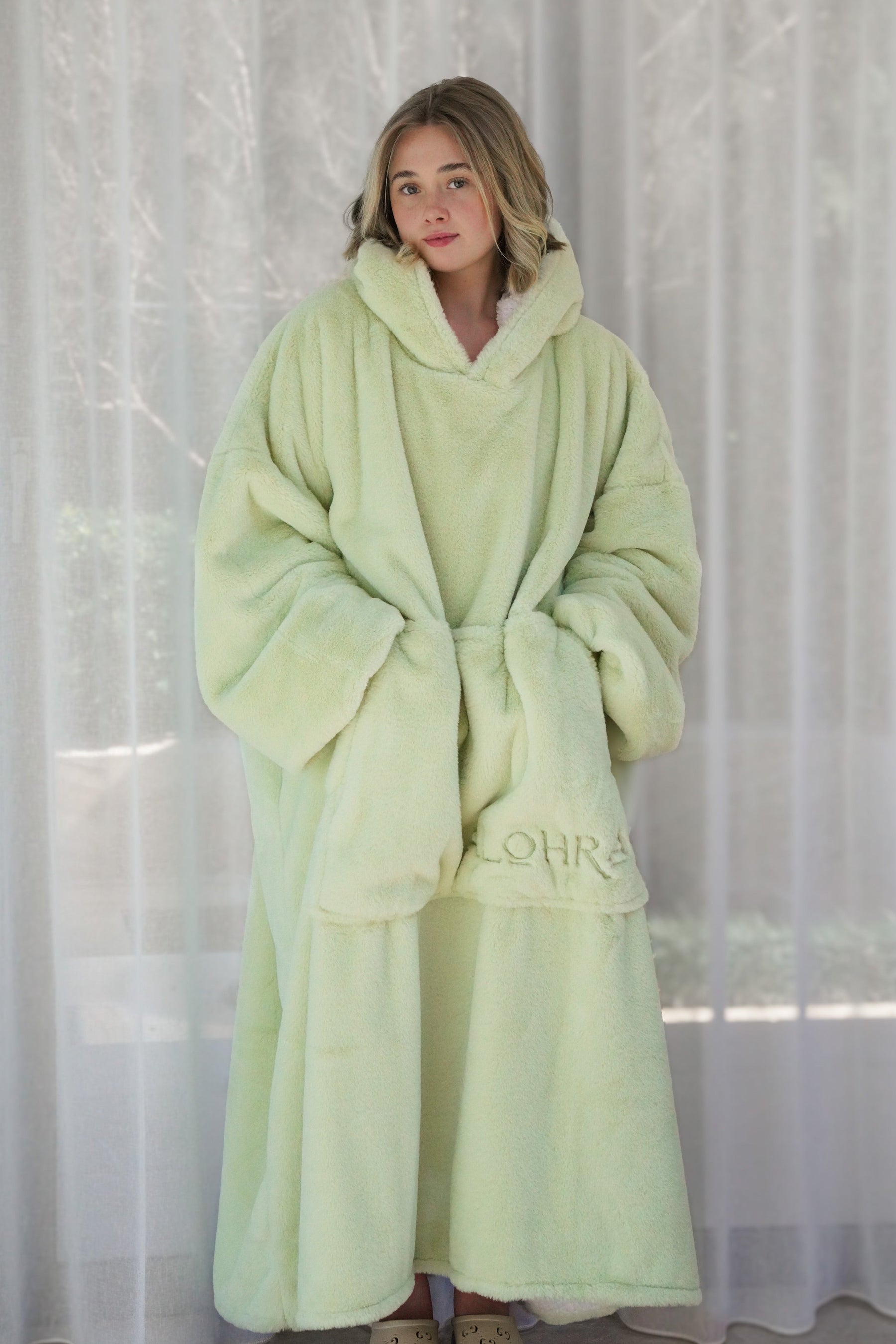 Moletom Oversized Com Capuz Long Kiwi
