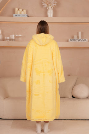 Moletom Oversized Com Capuz Long Limoncello