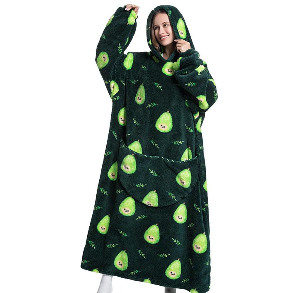 Moletom Oversized Com Capuz Abacate