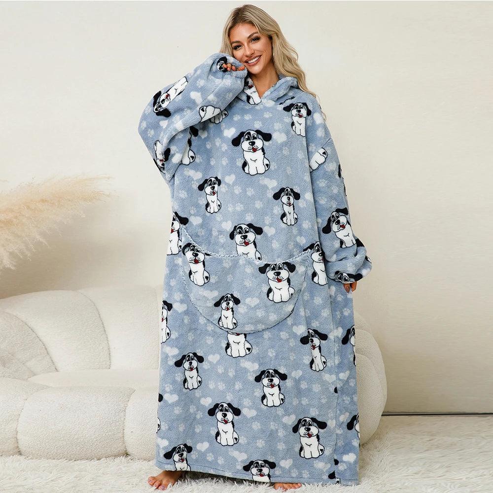 Moletom Oversized Com Capuz Dálmata