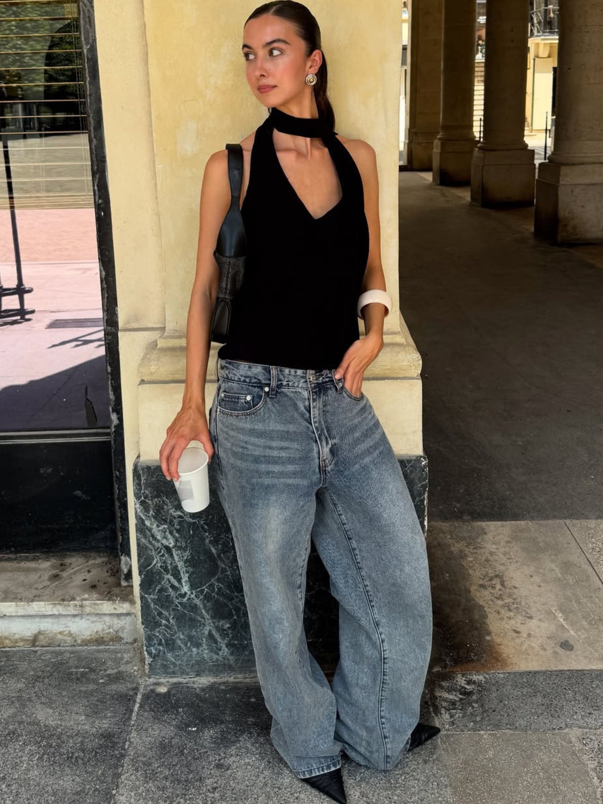 Calça Jeans Billie Dad Azul