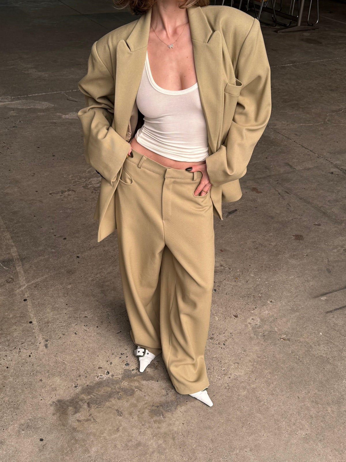 Calça Alfaiataria Clássica Camel