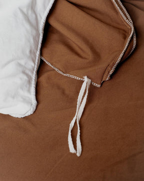 Duvet Solid Washed - Marrom