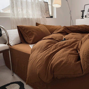 Duvet Solid Washed - Marrom