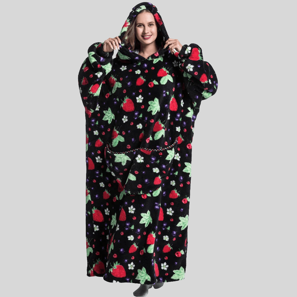 Moletom Oversized Com Capuz Berries