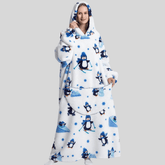 Moletom Oversized Com Capuz Pinguin