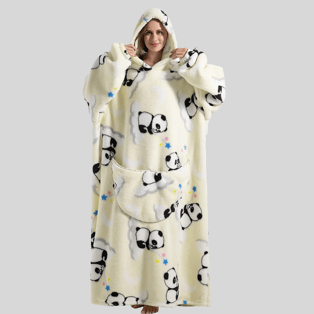 Moletom Oversized Com Capuz Panda