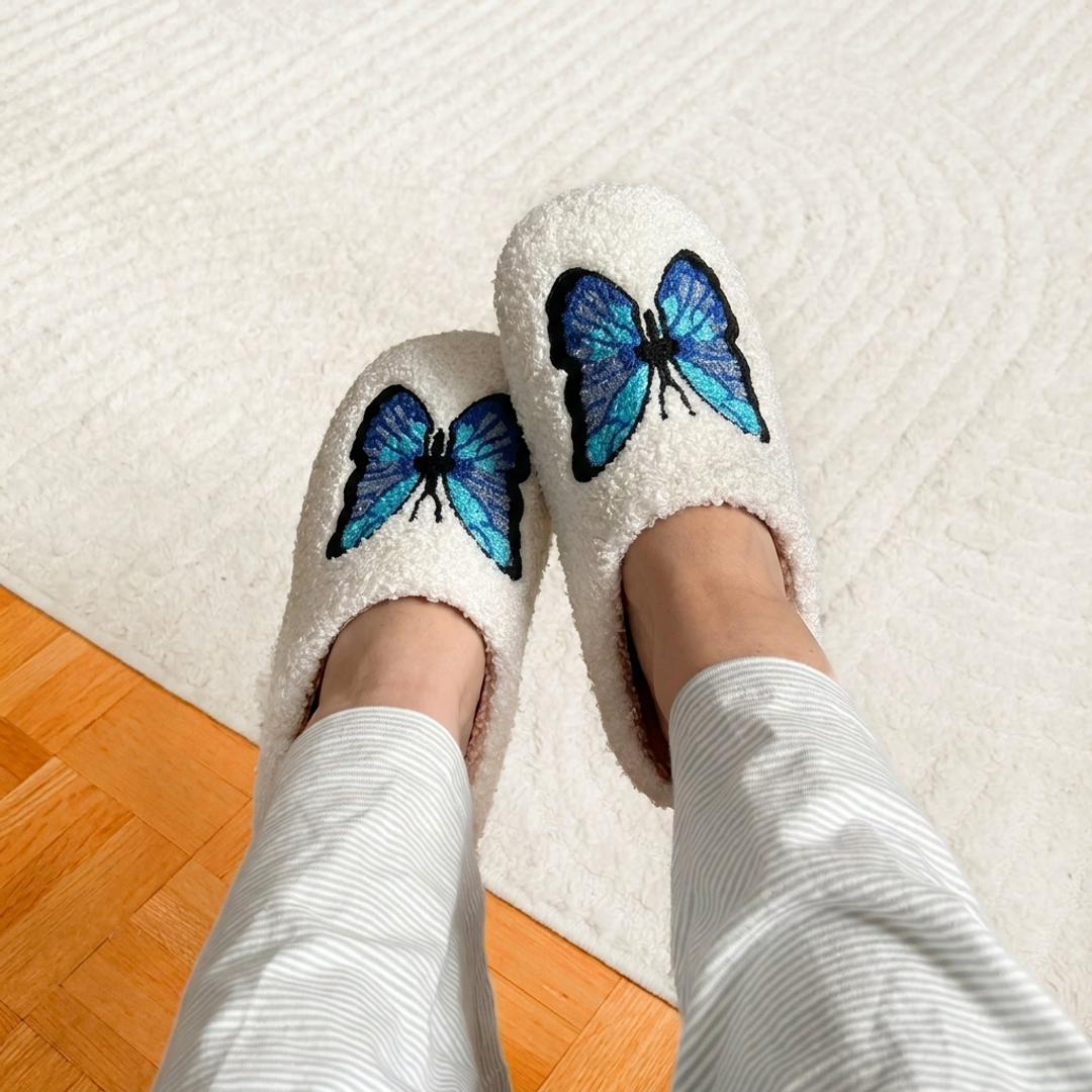 Pantufas Fiona Borboleta