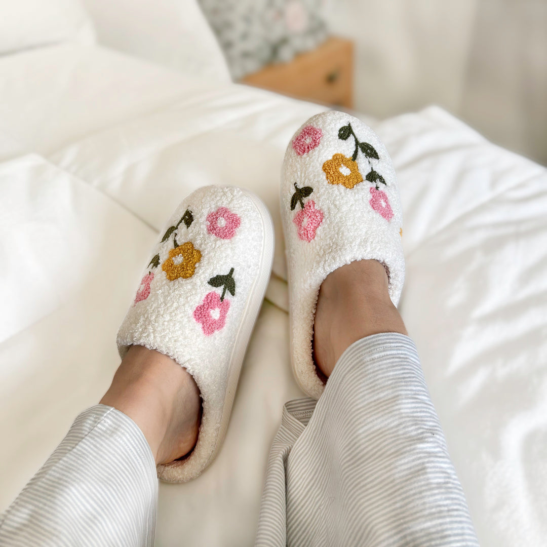 Pantufas Blossom Floridas Aconchegantes