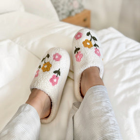 Pantufas Blossom Floridas Aconchegantes