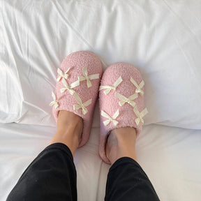 Pantufas Celeste com Laço