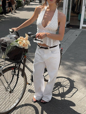 Bobbie Jeans White