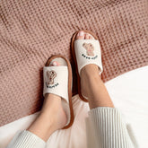 Pantufas Urso Aconchegante com Textura Waffle