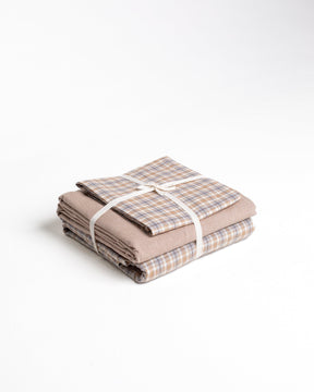 Jogo de Duvet Xadrez - Mocha