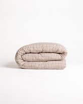Duvet Xadrez de Algodão - Mocha