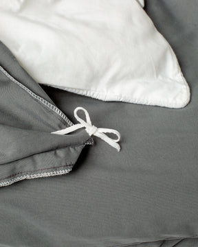 Jogo de Duvet Solid Washed - Smoke