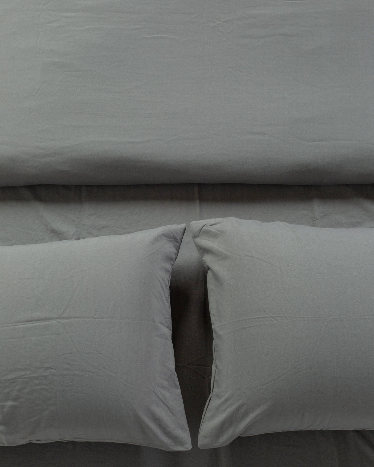 Jogo de Duvet Solid Washed - Smoke