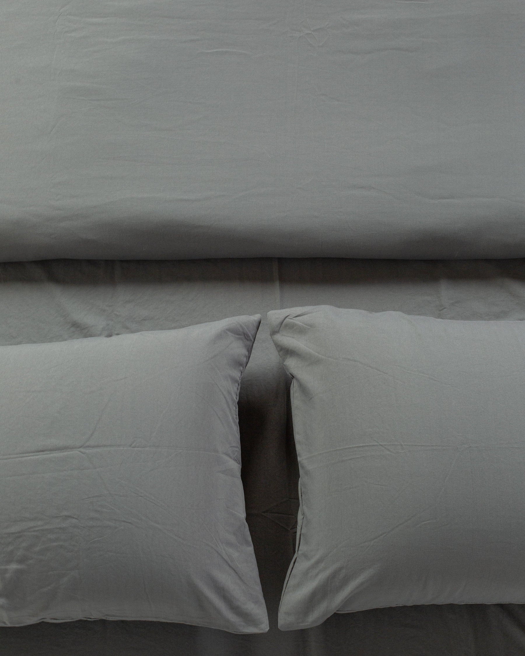 Jogo de Duvet Solid Washed - Smoke