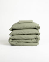 Jogo de Duvet Solid Washed - Matcha